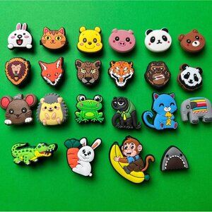 Animals Theme Crocs Shoe Charms Set of 22 - jibbitz Charms